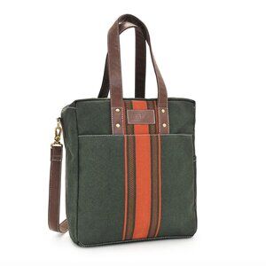 Maika Commuter Crossbody Tote Bag - Terracotta/Moss